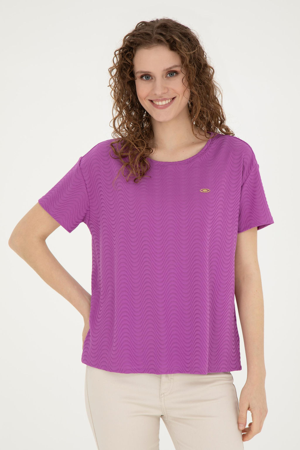 Женская фиолетовая футболка - U.s. polo assn фото 8