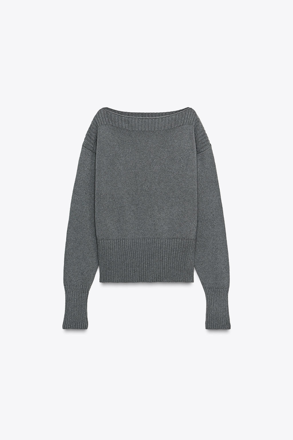 BOAT NECK KNIT SWEATER - Zara фото 7