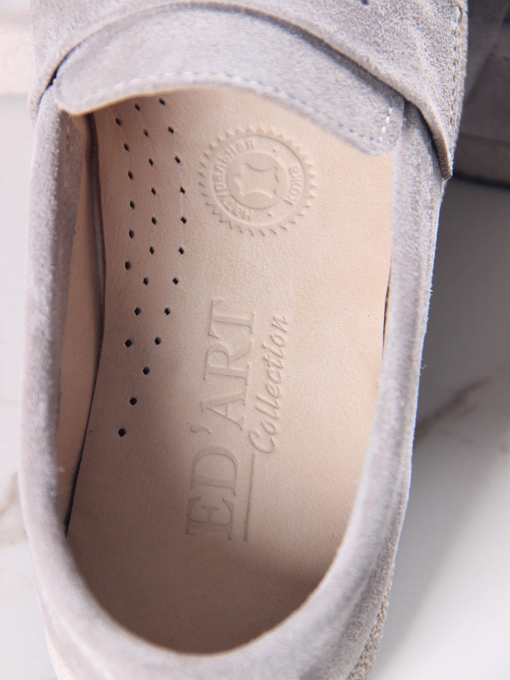 Лоферы 177.1607be.Каменный замша