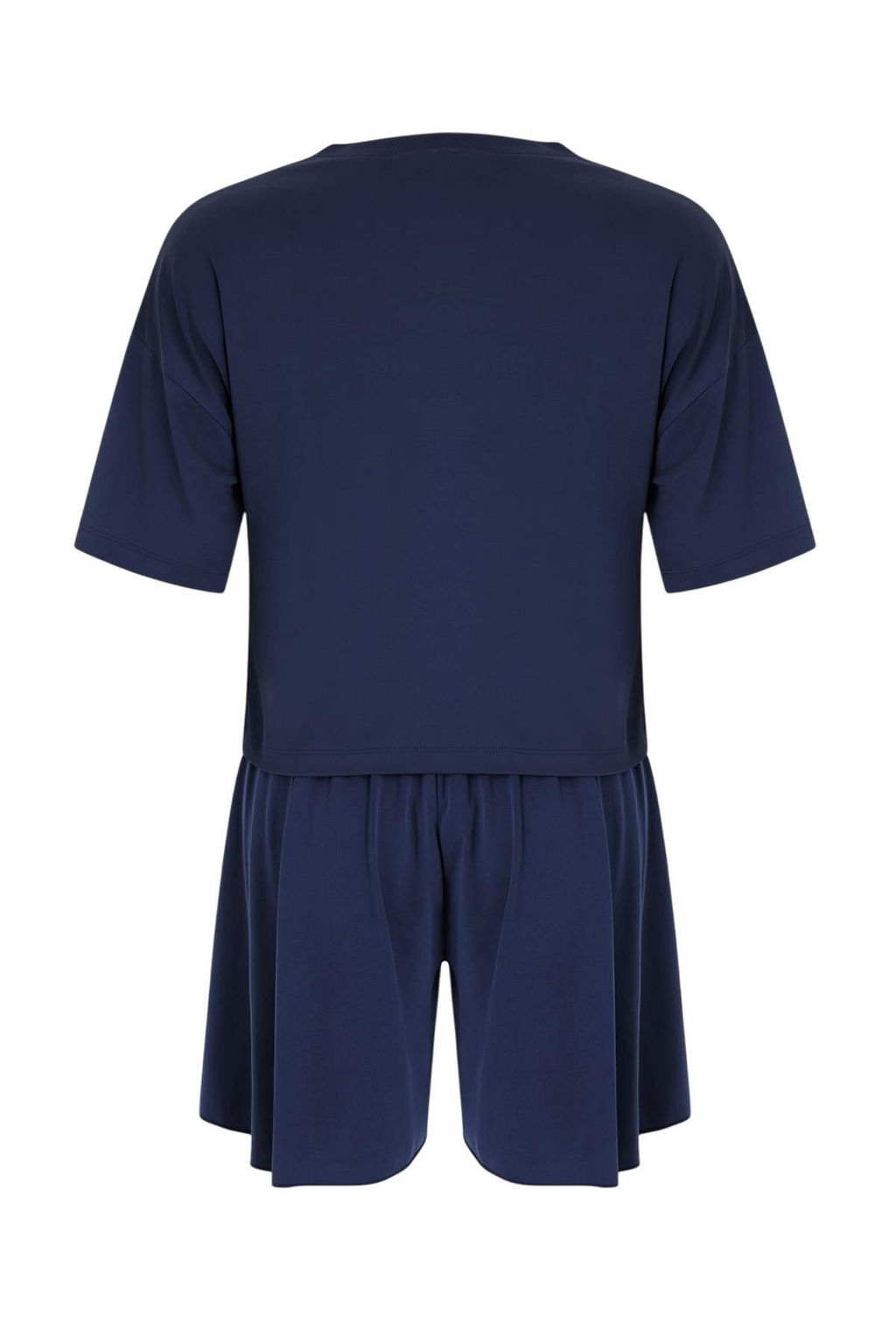 Antrasit Oversize Dusuk Kol K?sa Kollu Genis Paca Modal Orme Alt-Ust Tak?m TWOSS26AU00134