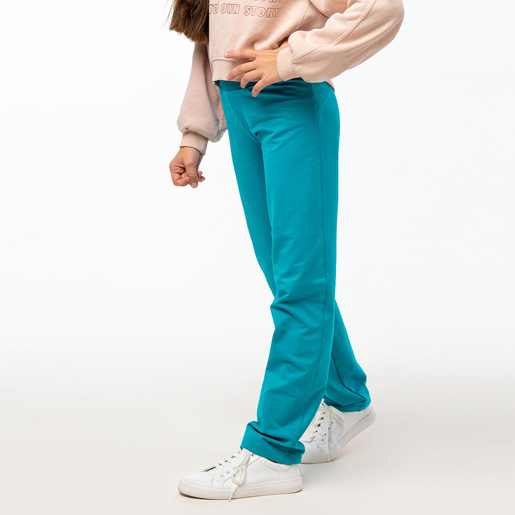 RODOS Брюки для девочки М-140д Изумруд