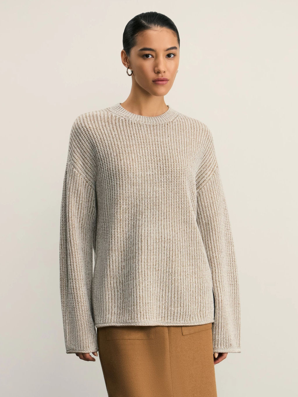 Джемпер свободного кроя крупной вязки / Zarina  фото 3