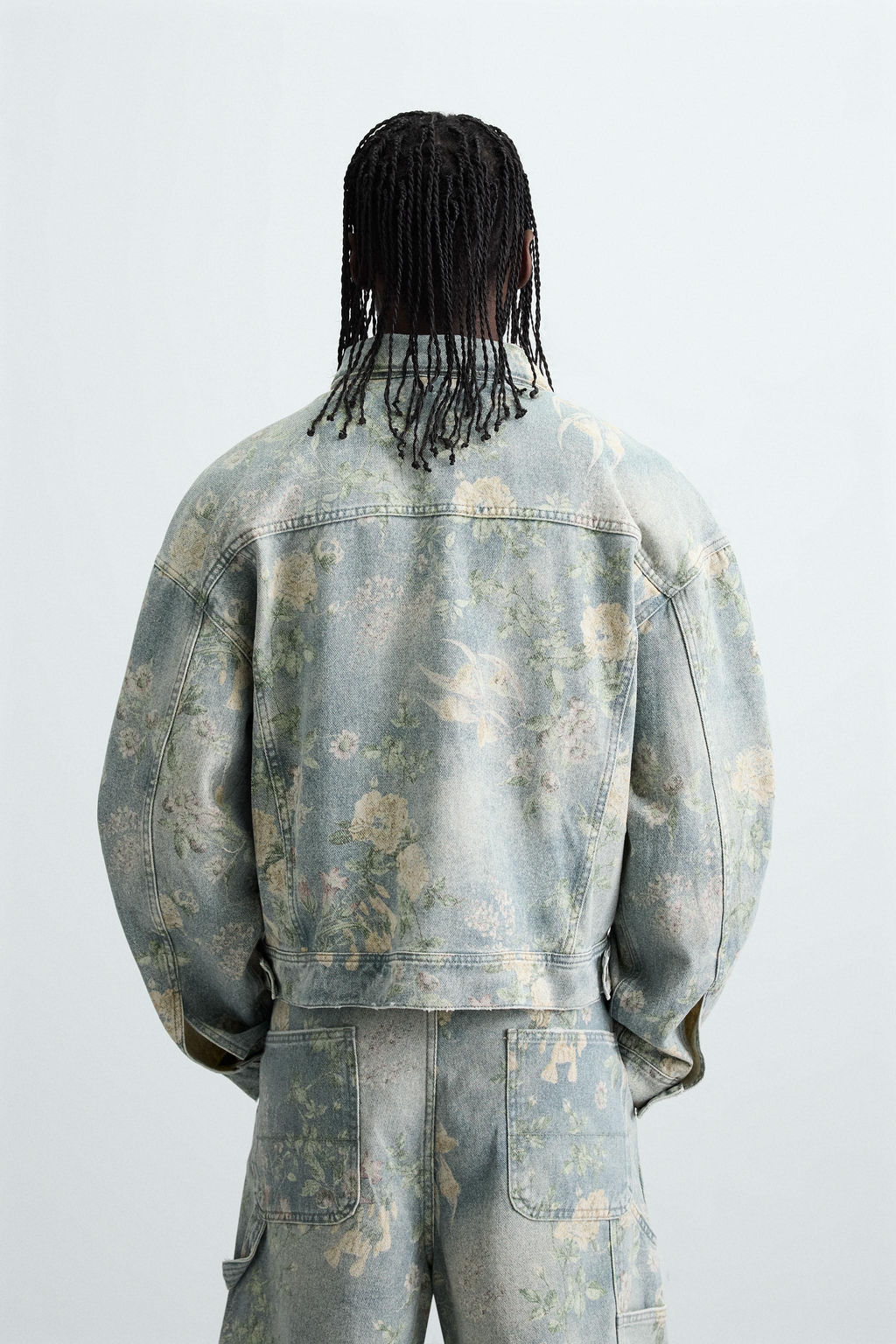 FLORAL PRINT DENIM JACKET - Zara фото 11