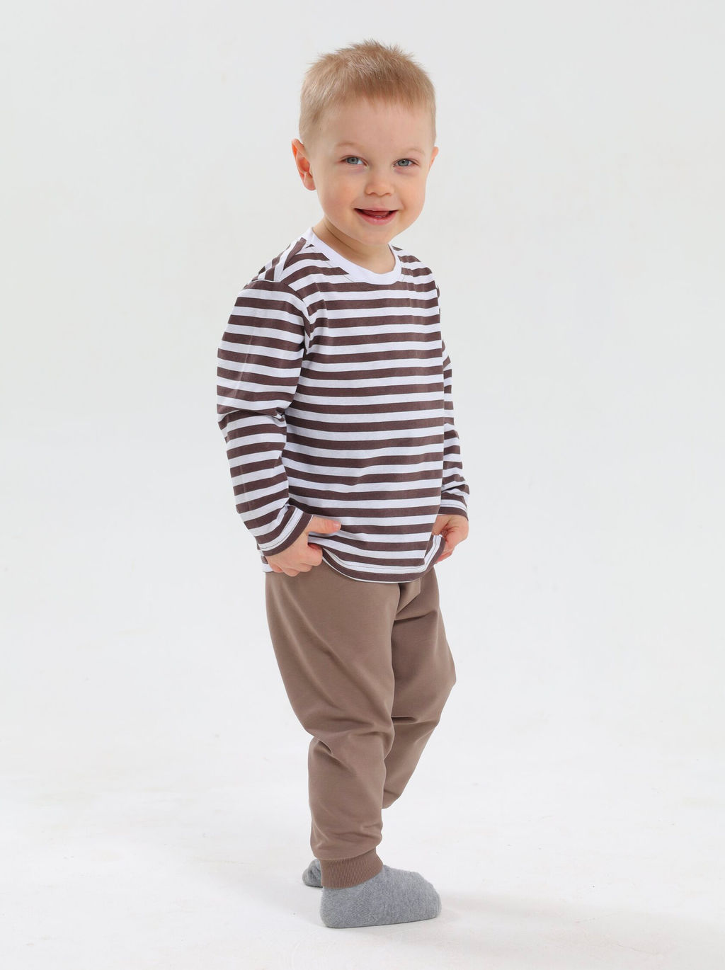 Лонгслив 100% хлопок для мальчика - Оптима фото 4