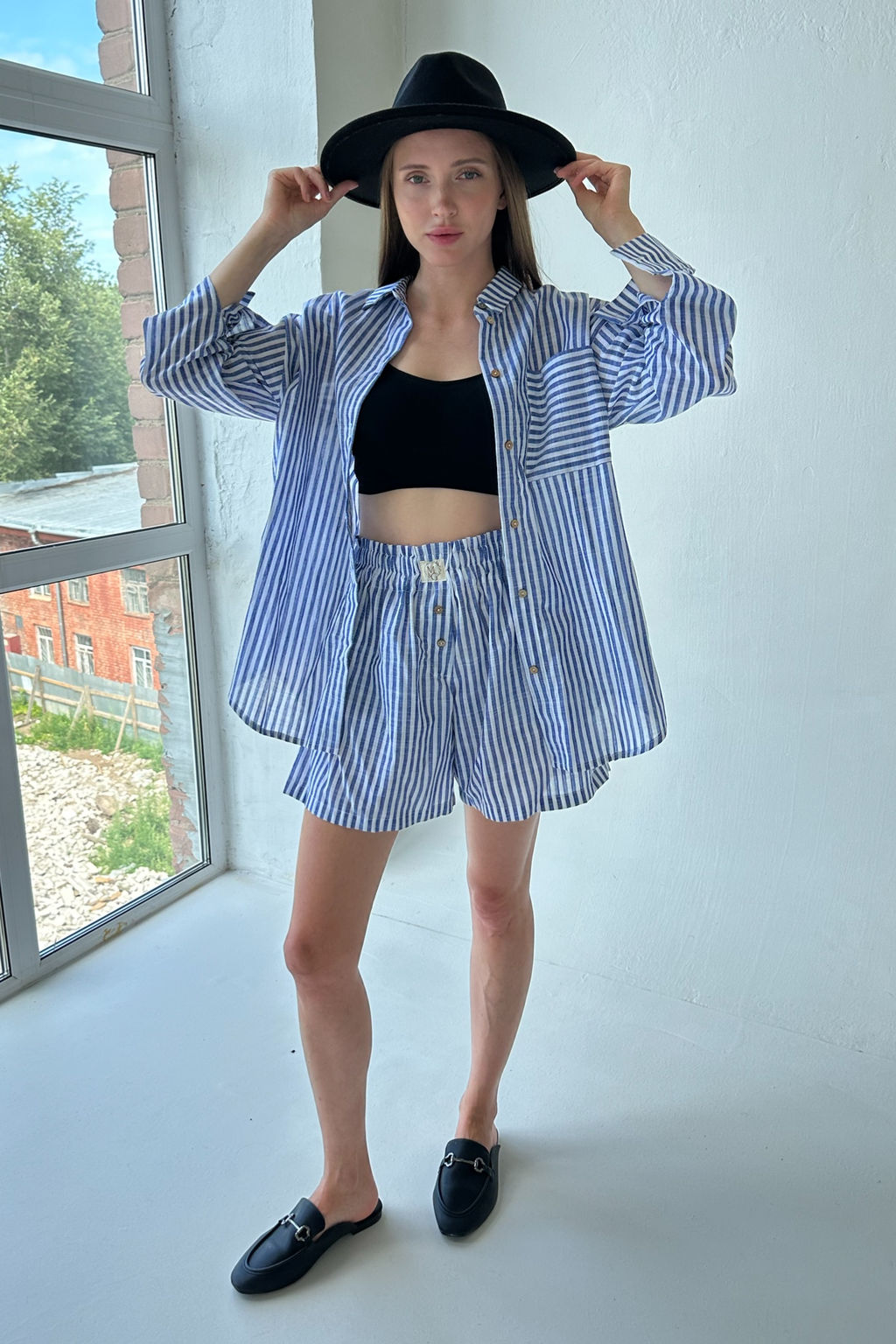 Костюм SET003/16/Белый, голубой - M&G all natural фото 3