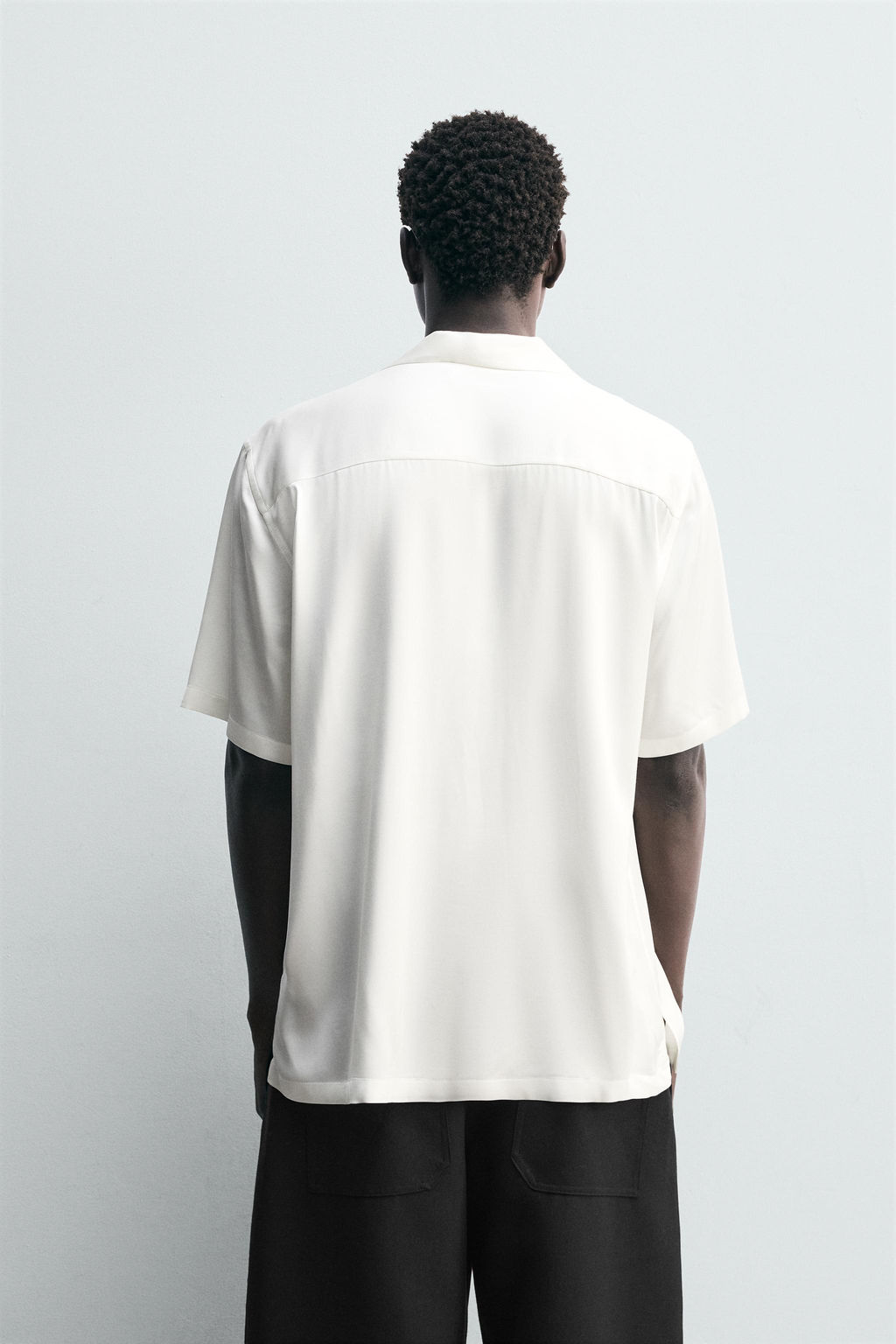 REGULAR FIT SATIN SHIRT - Zara фото 3