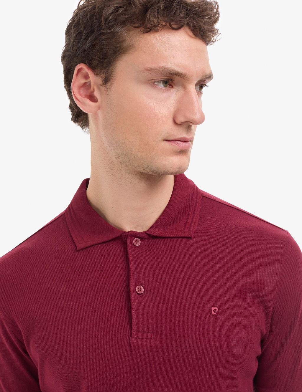 Bordo Regular Fit %100 Pamuk K_vr_lmaz Polo Yaka Basic Ti__rt
