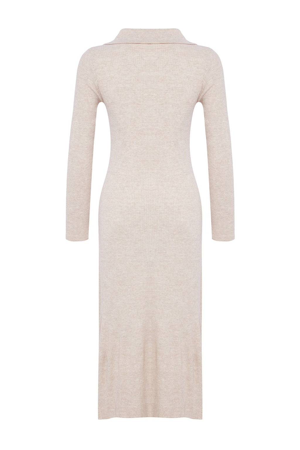 Tas Midi Triko Cizgili Biye Detayl? Elbise TWOAW25EL00007