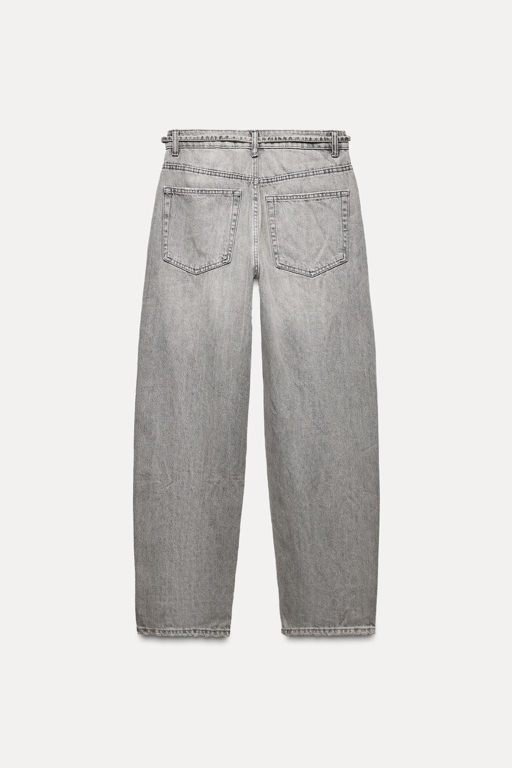 MID-RISE TAILORED BALLOON JEANS - Zara фото 18