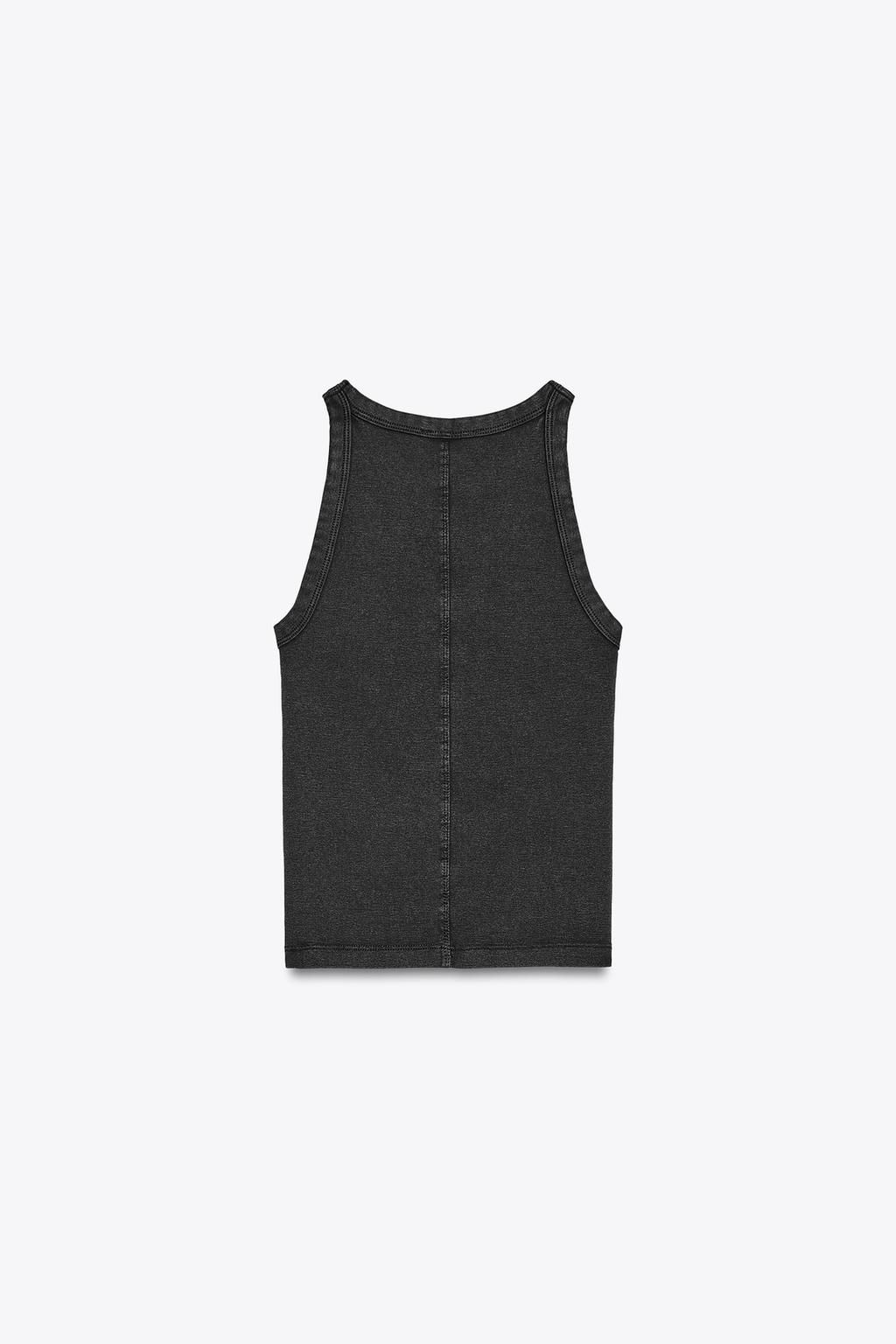 FADED-EFFECT HALTER TOP - Zara фото 13