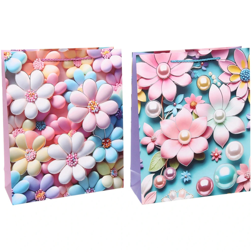 Пакет подарочный "Ромашечки милашечки" 26*32*10 см