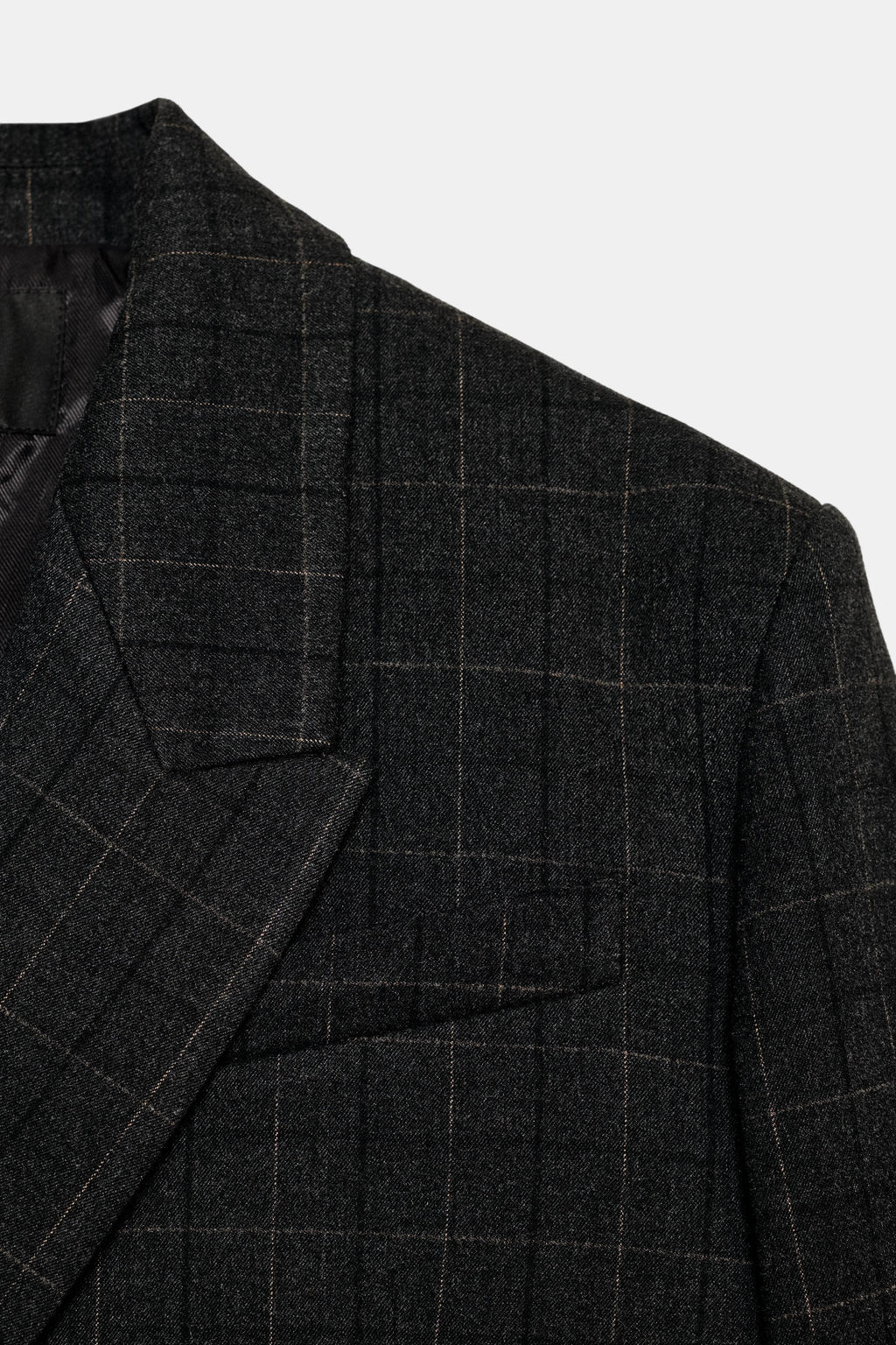 OVERSIZE CROPPED CHECK BLAZER - Zara фото 8