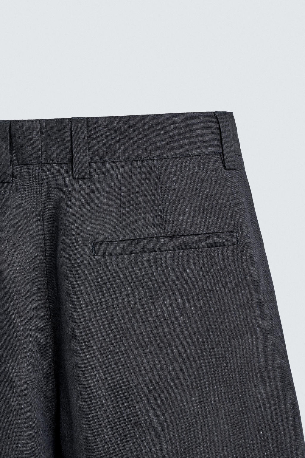 PANTAL?N 100% LINO PLIEGUES / ?ndigo - Zara фото 10