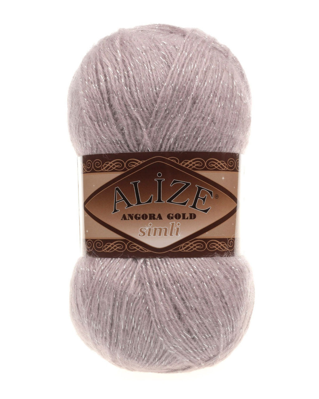 Ангора голд сим (Angora gold sim) пряжа Alize 20%шерсть 5%метанит 75%акрил 5х100г/500м фото 9