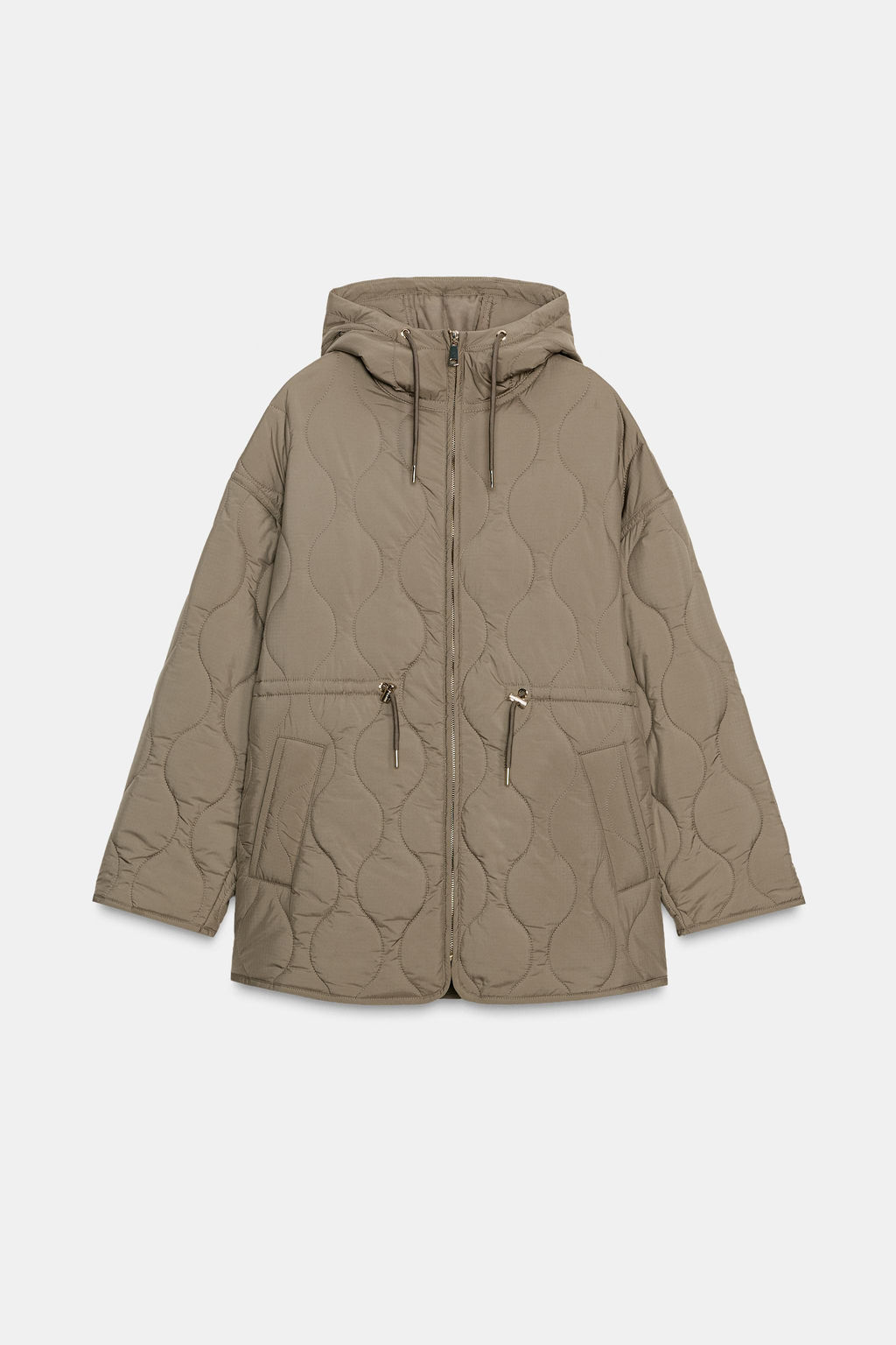 WATER-REPELLENT QUILTED JACKET WITH HOODIE - Zara фото 6