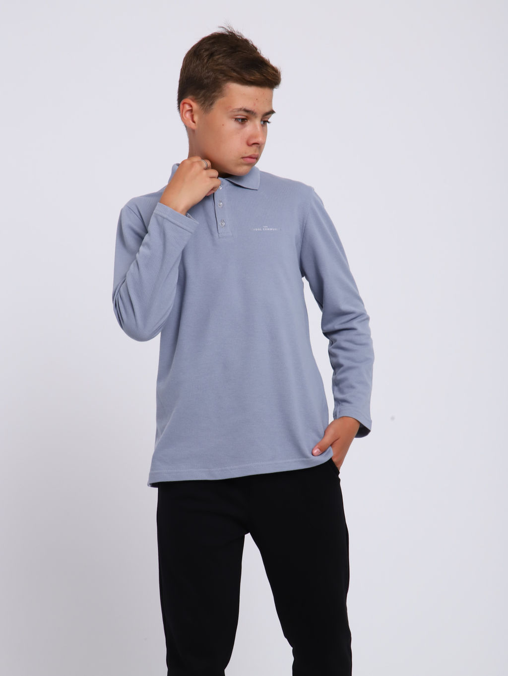 Ладошки / Рубашка-поло Василий белый  фото 29