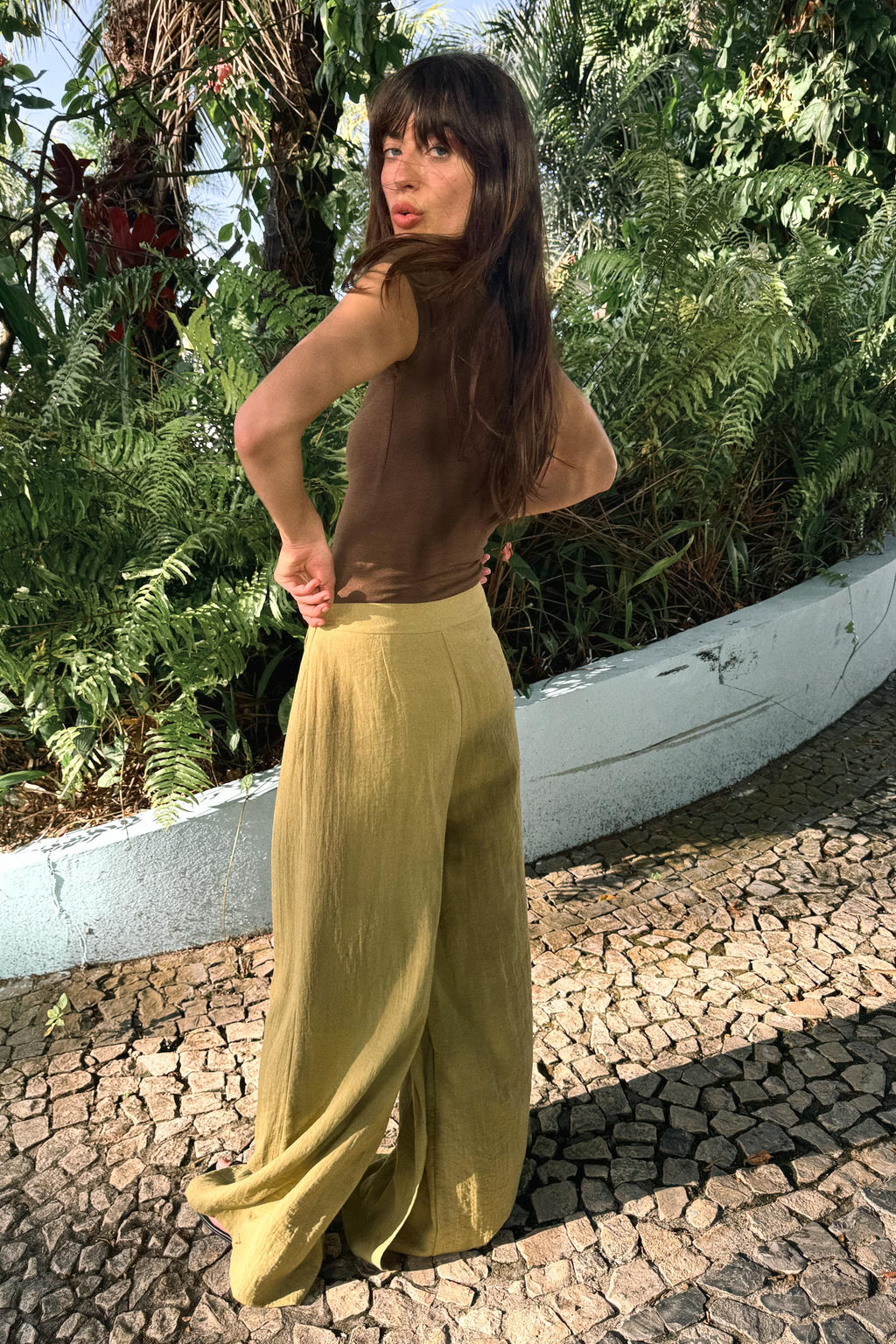 PANTAL?N PAREO ANCHO / Oliva - Zara фото 3