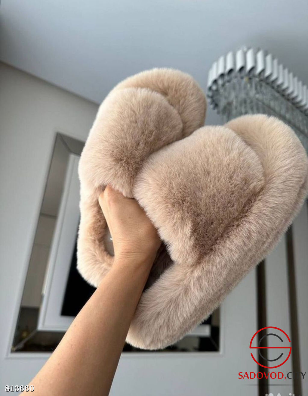 Тапочки домашние меховые