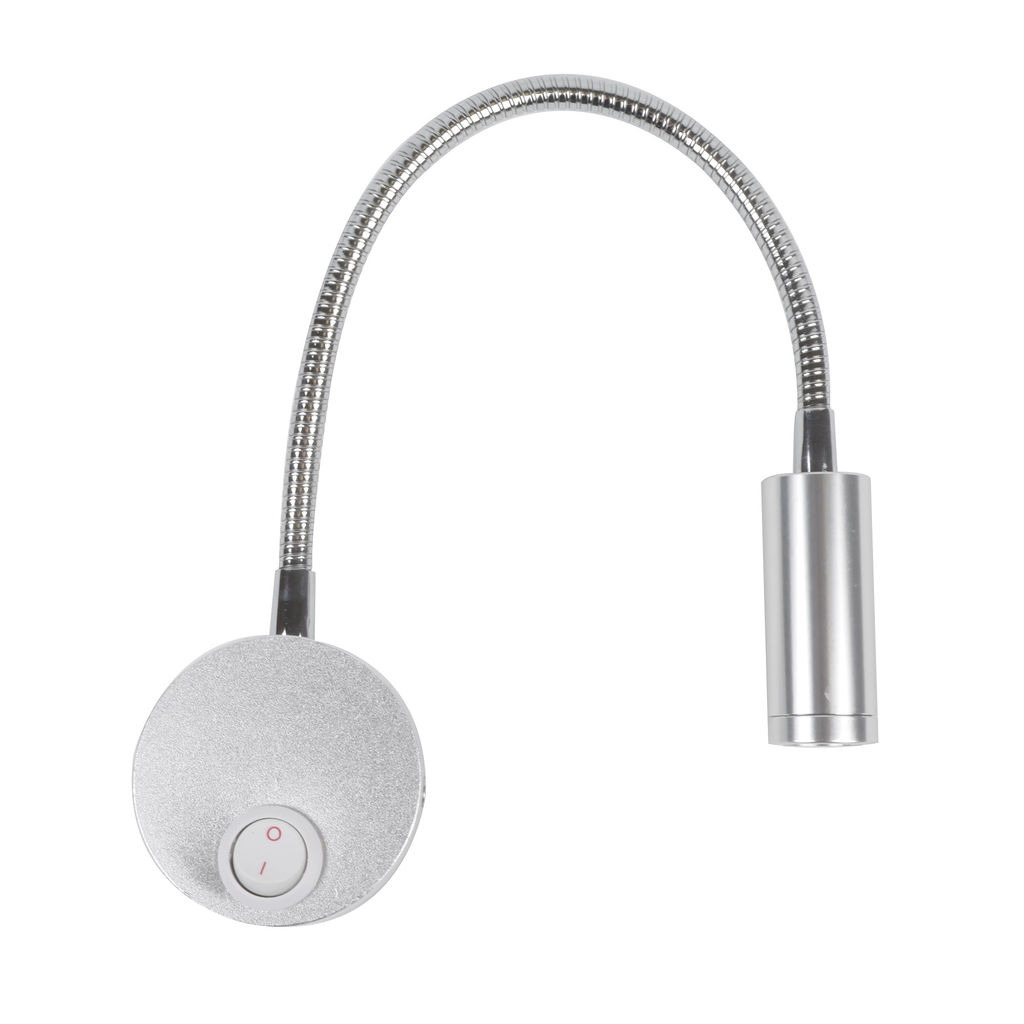 ULT-F21-3W/4000K IP20 SILVER Светильник светодиодный настенный гибкий для интерьерного освещения. 85-265В. Белый свет (4000К). Серебряный. TM Uniel