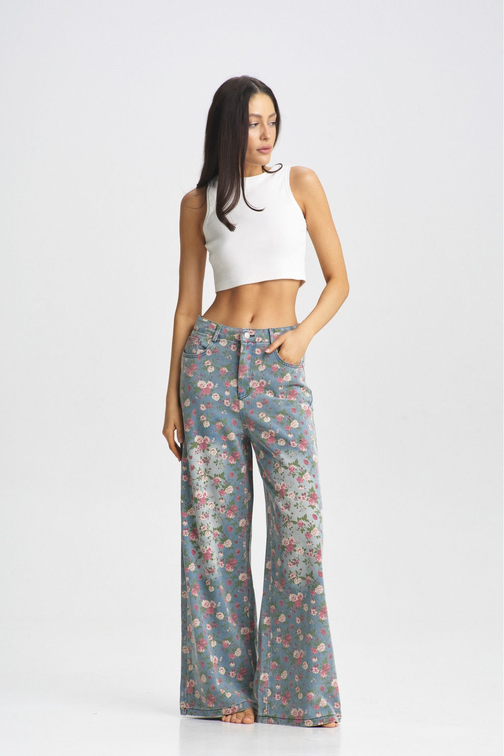 Джинсы Floral Blue - Erist store фото 2