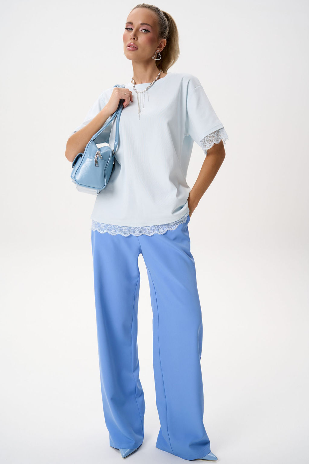 Футболка Бэль (голубой) - Эльза фото 16