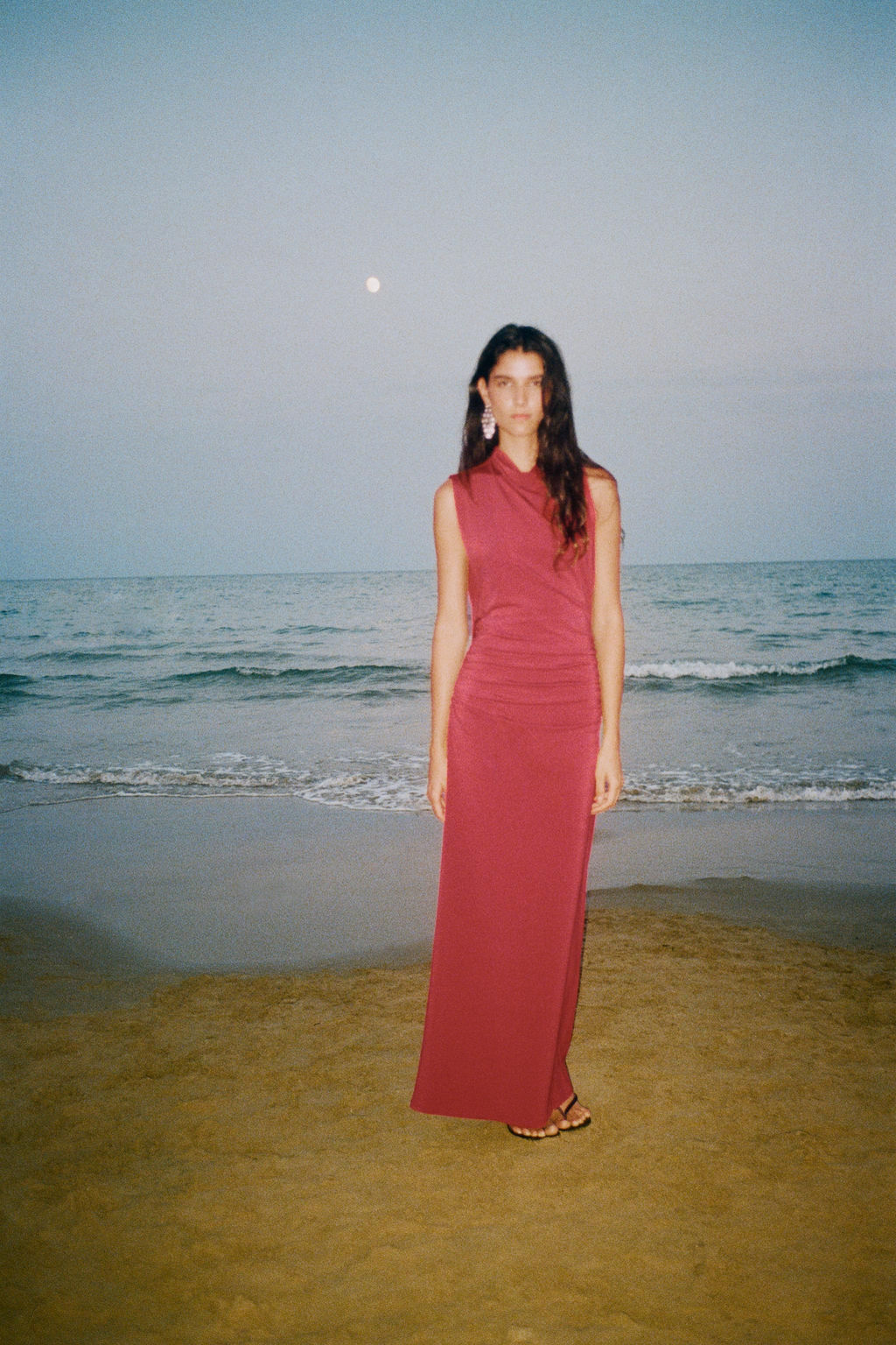LONG GATHERED DRESS