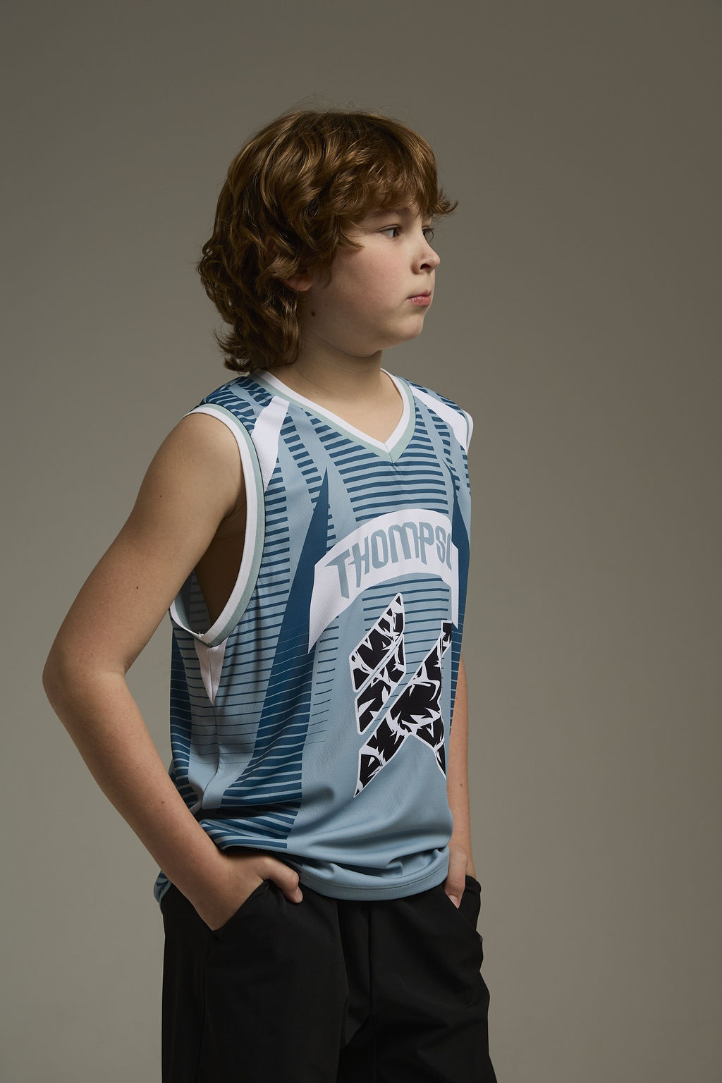 Игровой баскетбольный костюм - Майка Синий