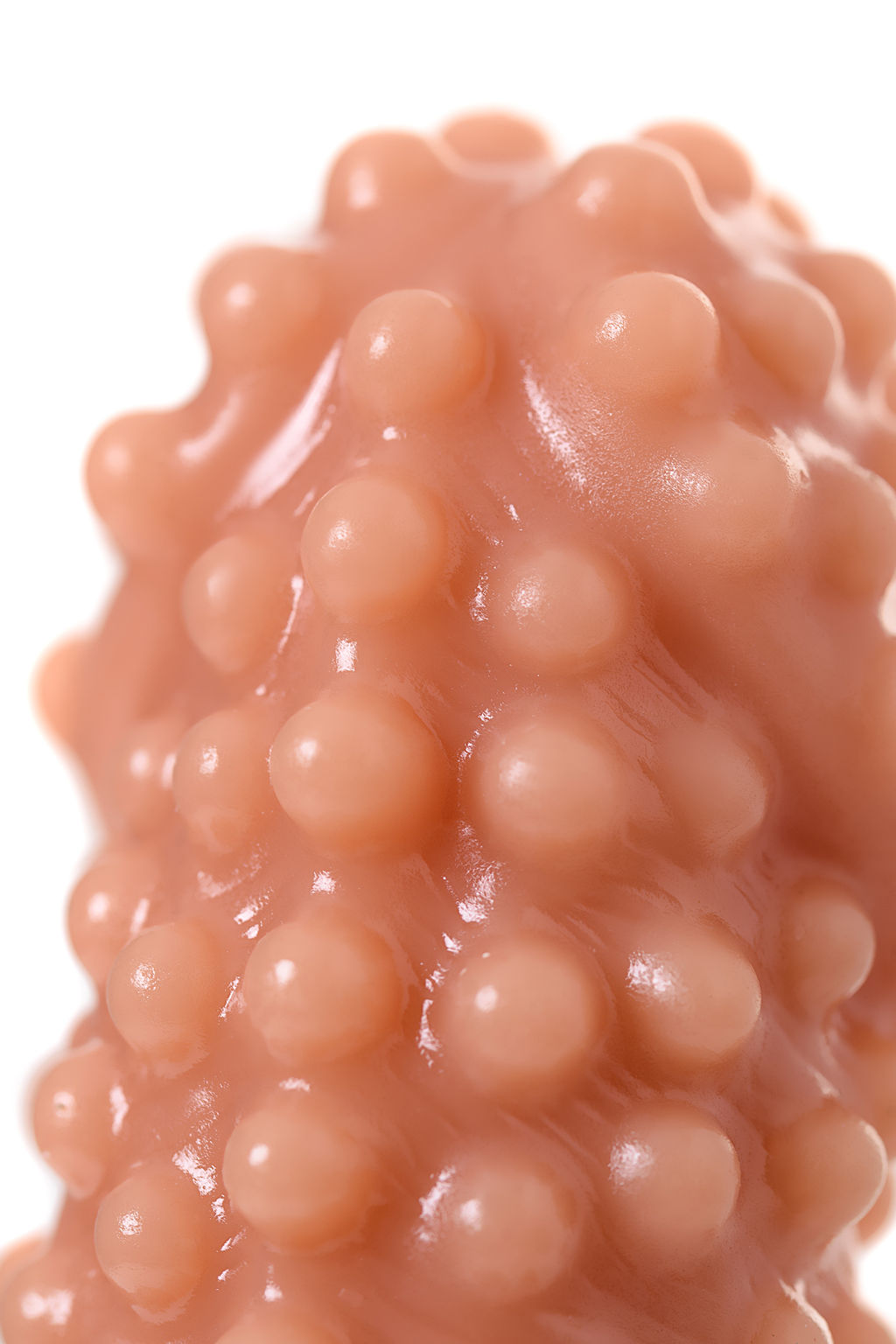 Насадка реалистичная KOKOS EXTREME SLEEVE 10-S с дополнительной стимуляцией, TPE, телесная, 14.7 см