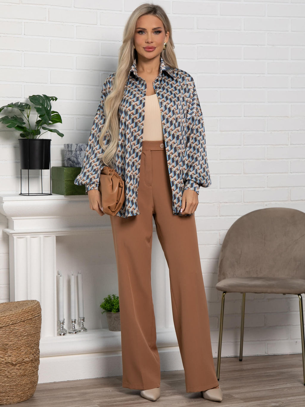 Блуза На пульсе моды (мультиколор) Б15417-1М