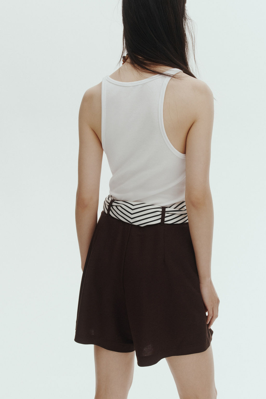 Pantal?n corto sastre con cintur?n - H&m фото 5