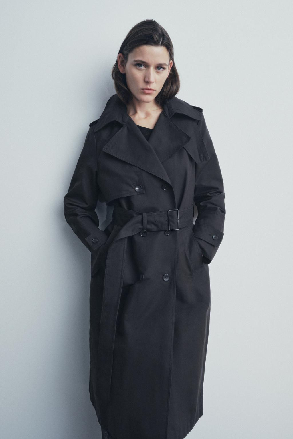 ZW COLLECTION OVERSIZE TRENCH COAT - Zara фото 4