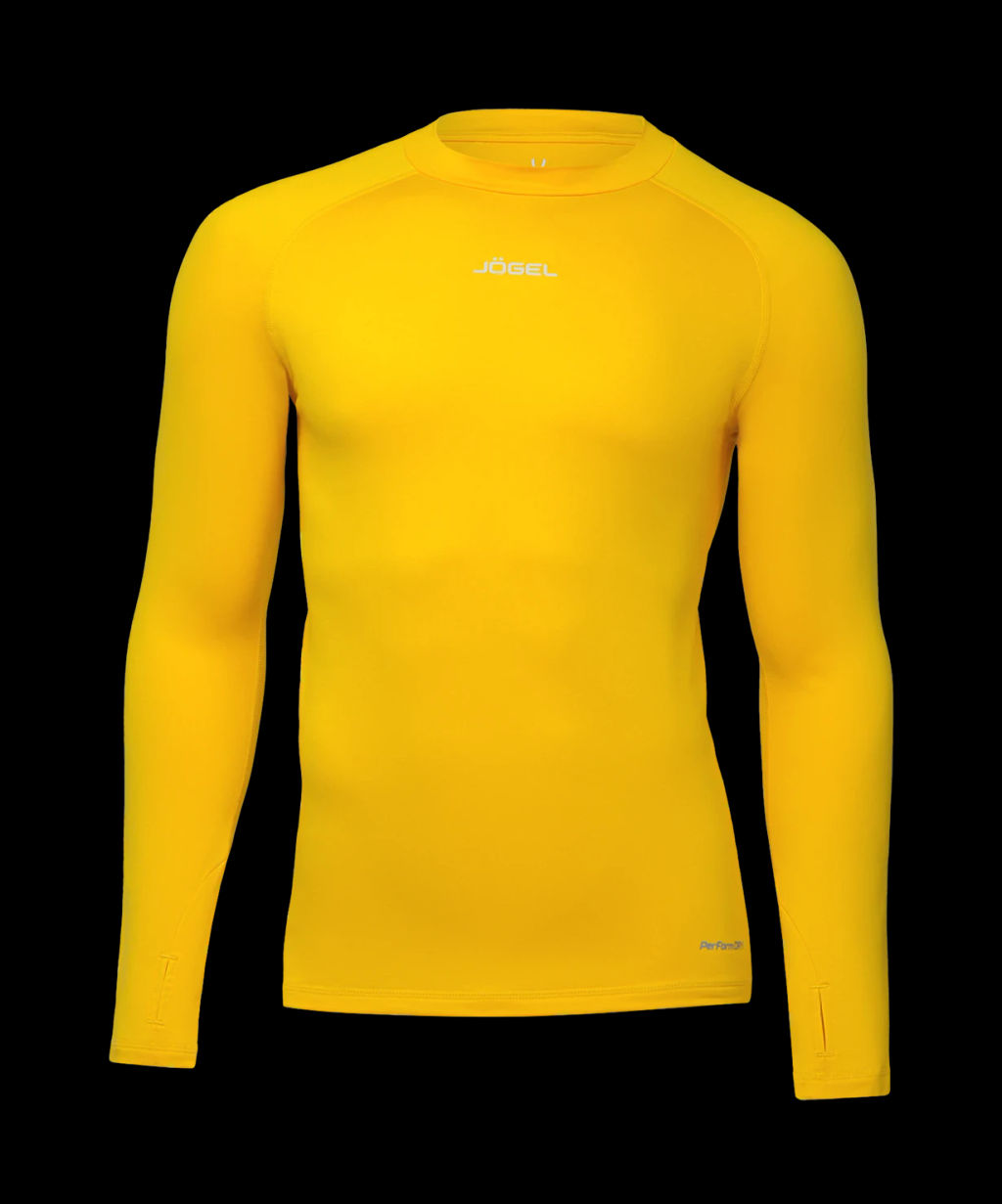 Джемпер компрессионный утепленный JOGEL CAMP PerFormDRY Baselayer Top Warm, желтый  фото 2