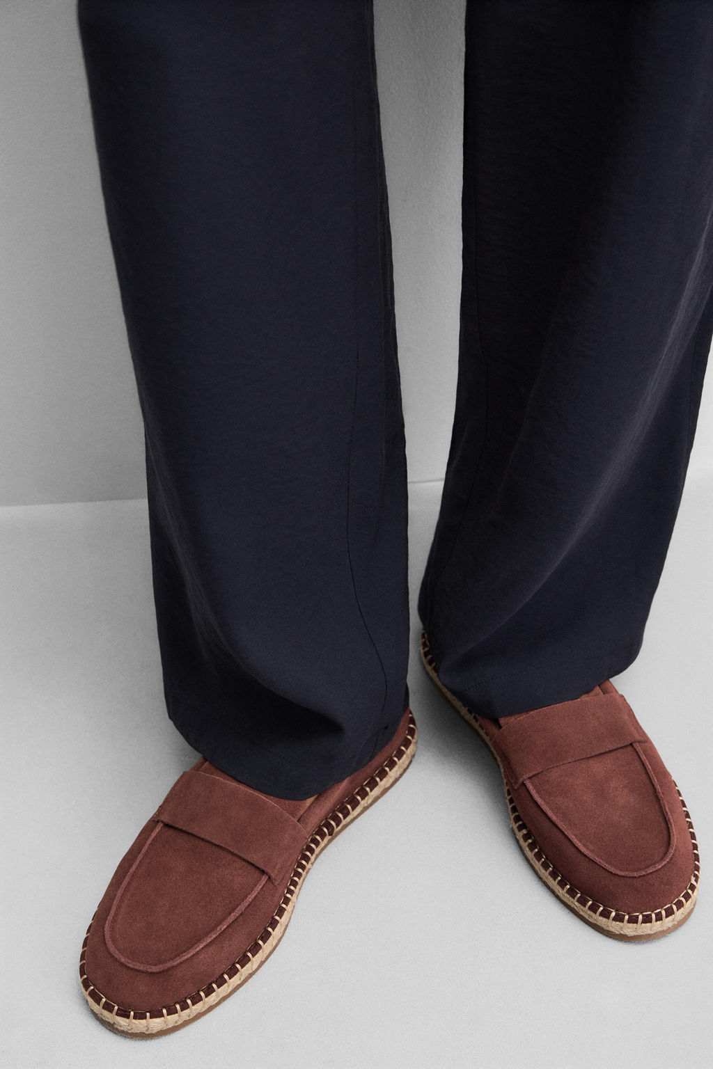 LEATHER MOCCASIN ESPADRILLES - Zara фото 4