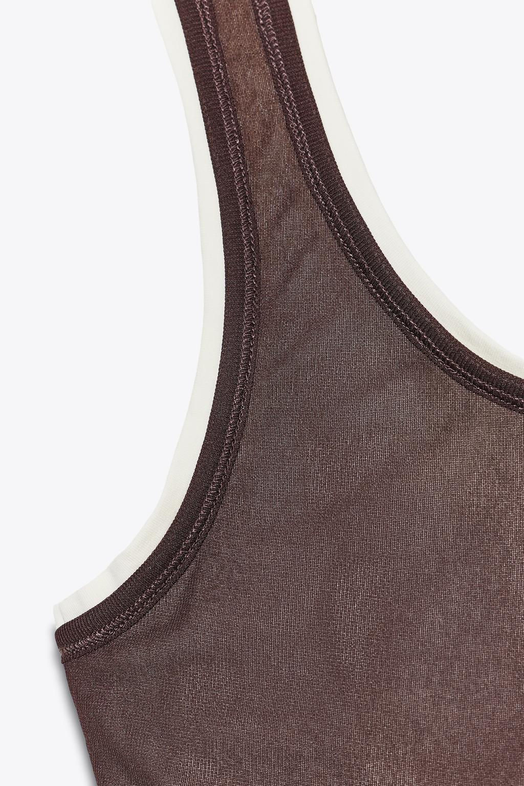 DOUBLE STRAP T-SHIRT - Zara фото 6