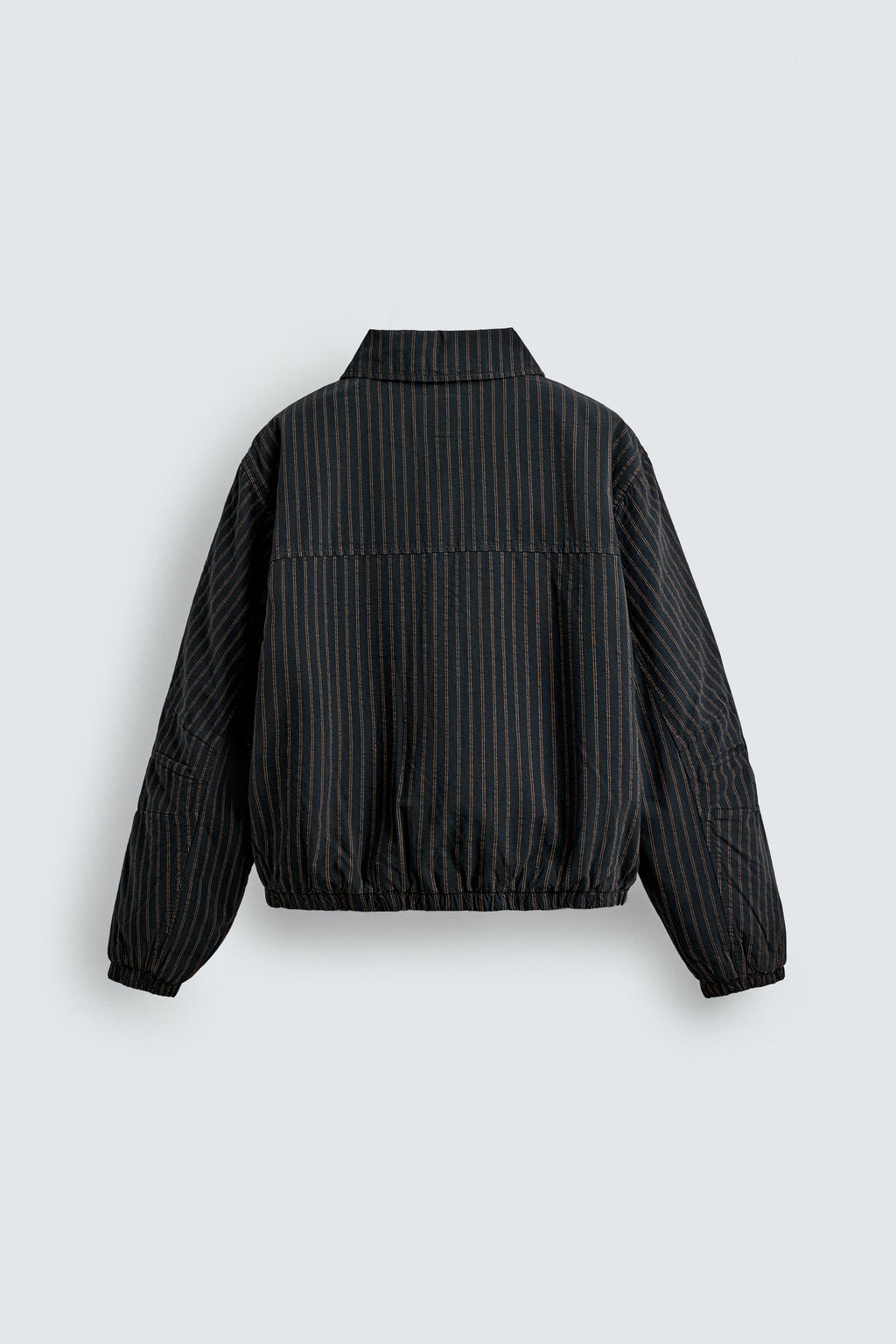 STRIPED CROPPED FIT JACKET - Zara фото 8