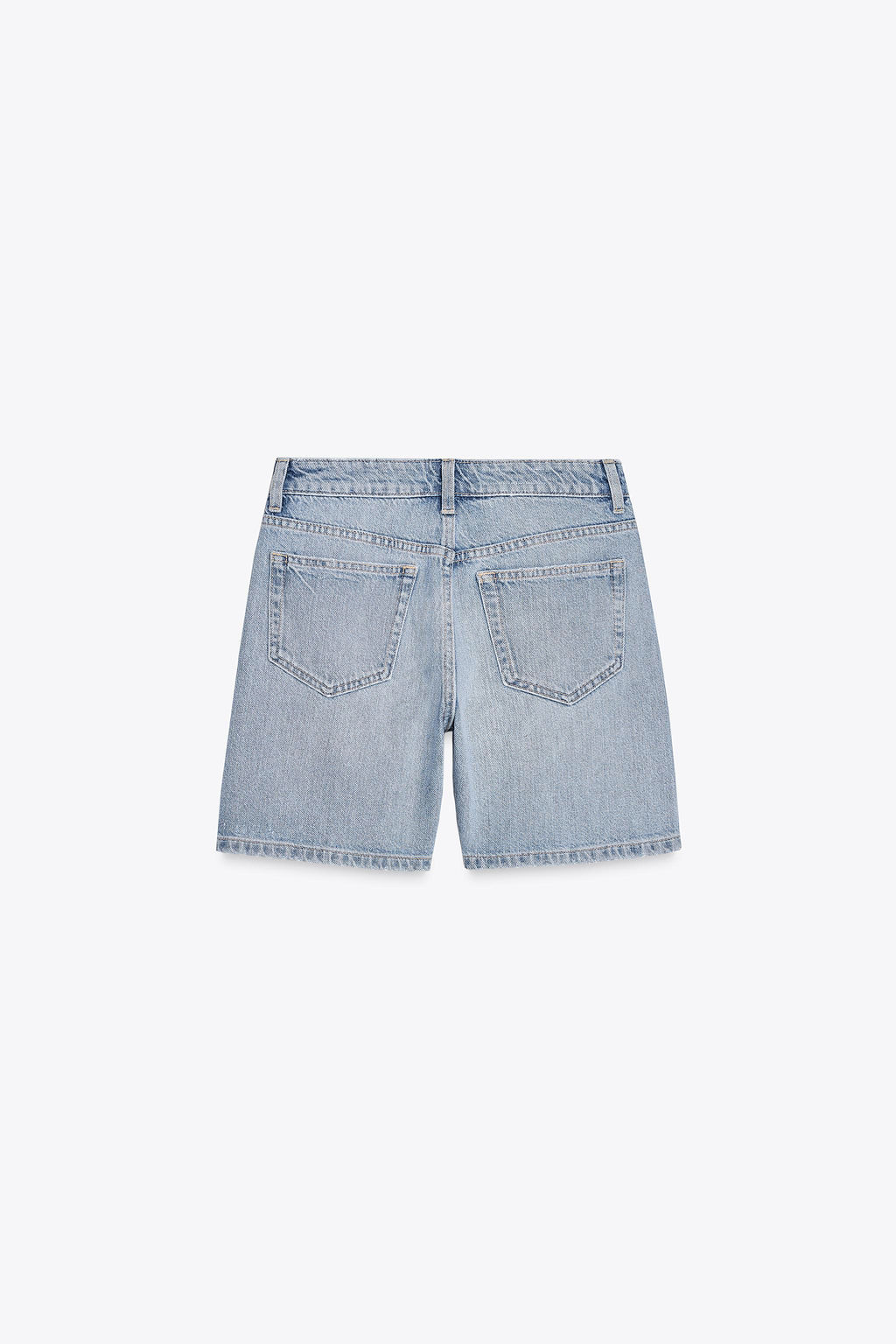 TRF MID-RISE DENIM BERMUDA SHORTS - Zara фото 27