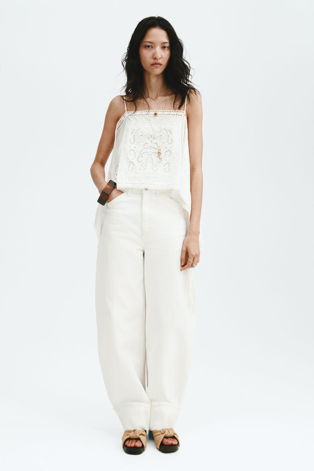 Barrel Leg Regular Waist Jeans - H&m фото 3