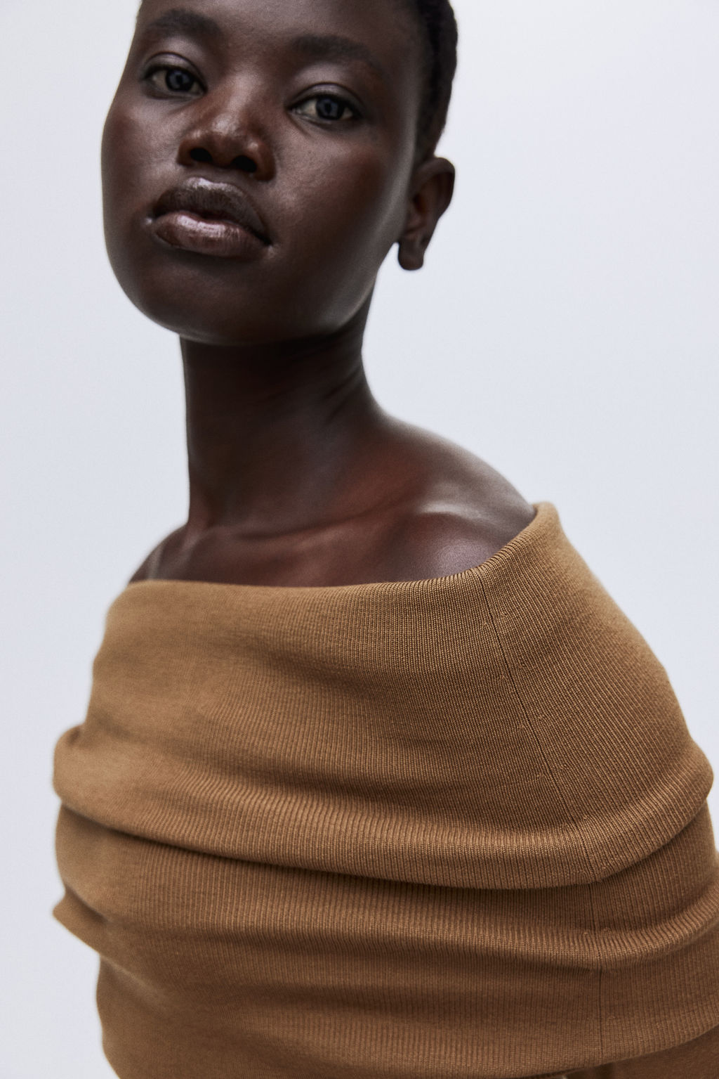 Top off-the-shoulder de lana - H&m фото 3
