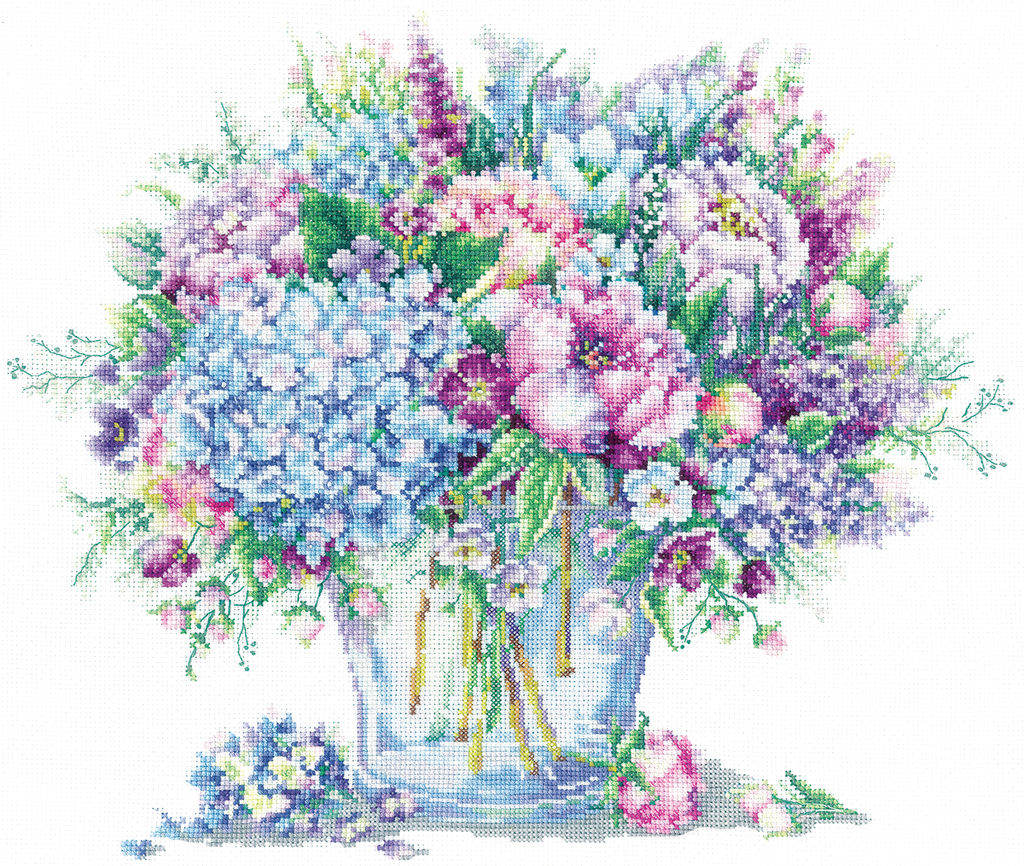 Набор для вышивания Сделай своими руками Л-22 Летний букет 33 х 30 см