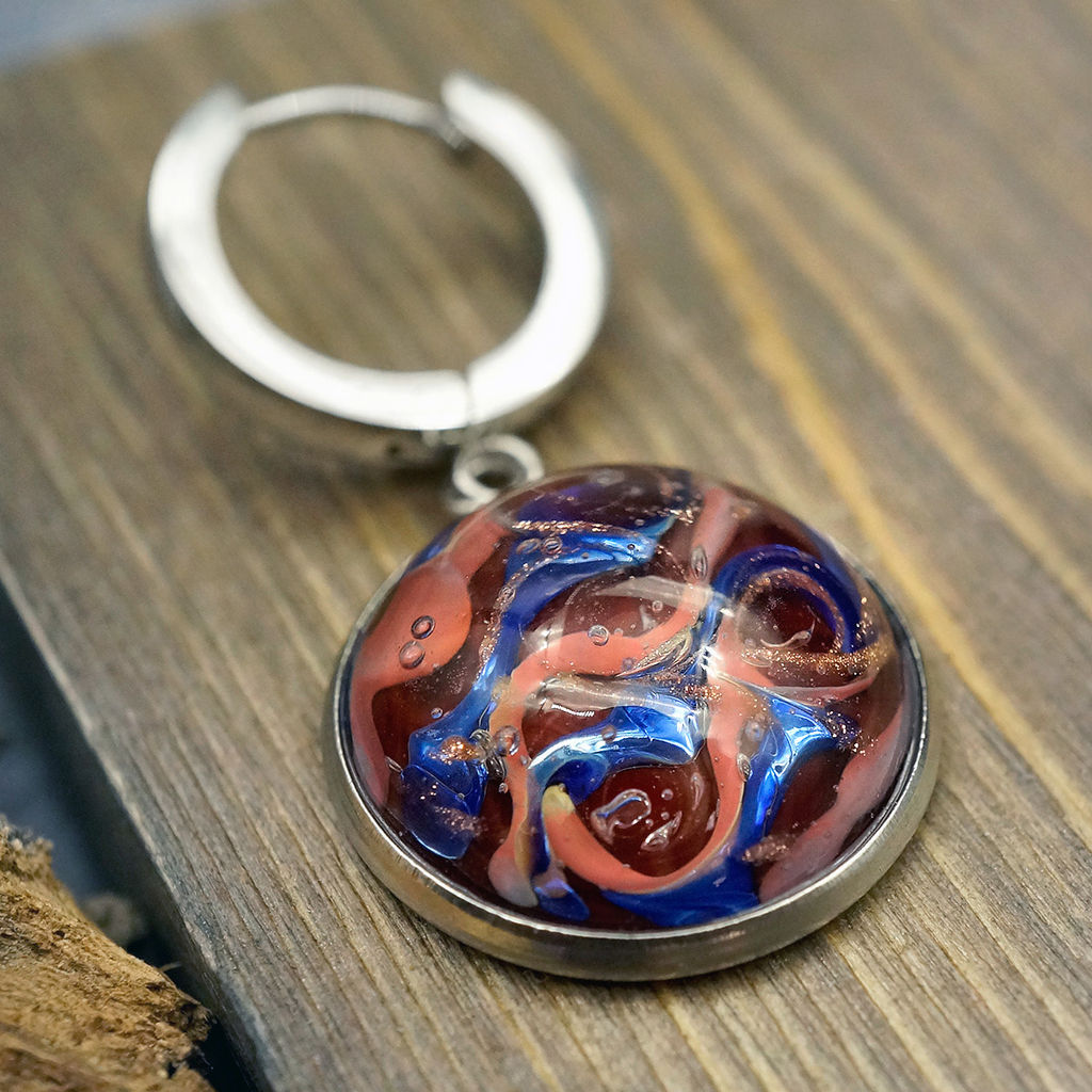 Серьги из муранского стекла CINNABAR LS3385 - Vloes фото 5