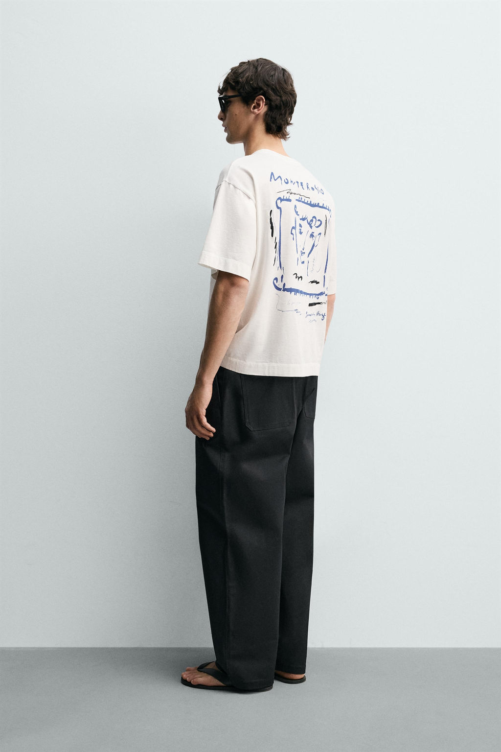 CAMISETA ESTAMPADOS CONTRASTE / Blanco