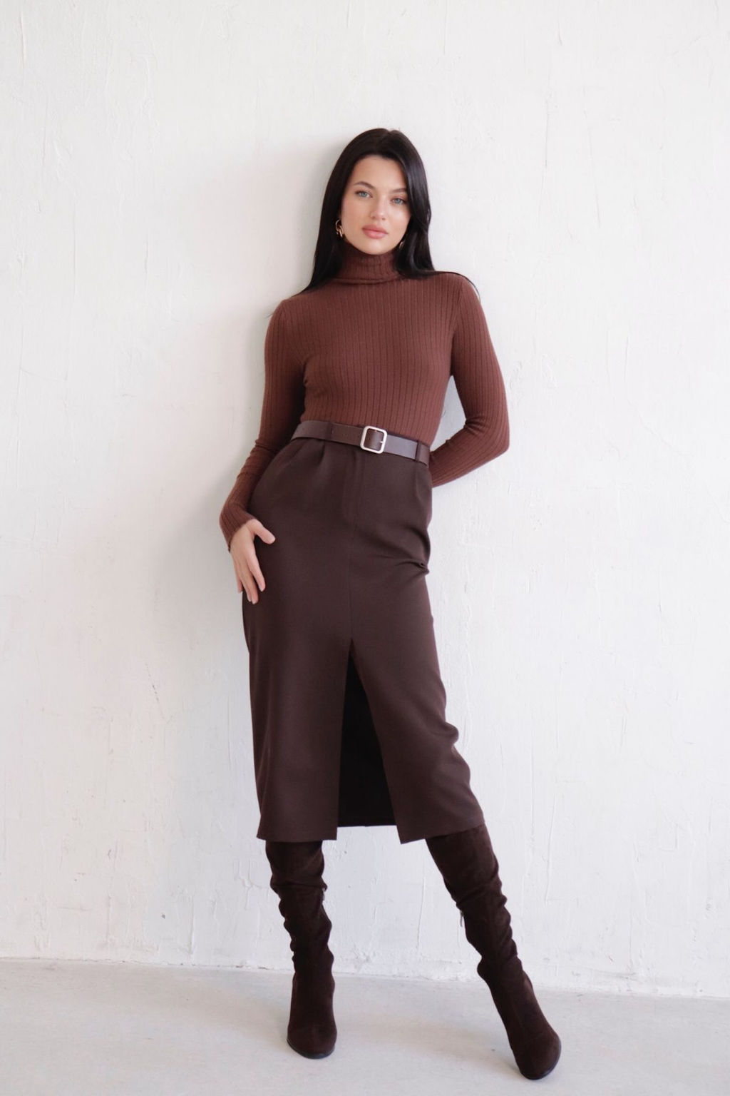 Юбка миди-макси с разрезом спереди - Martichelli фото 116