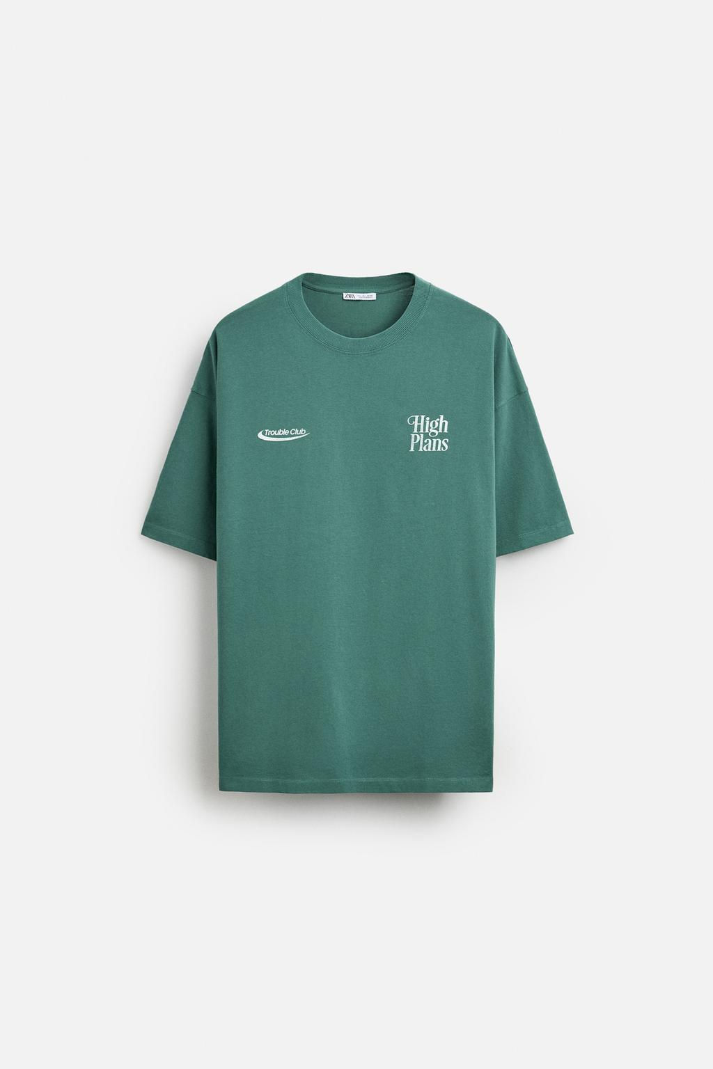 CONTRAST PRINTED T-SHIRT - Zara фото 9