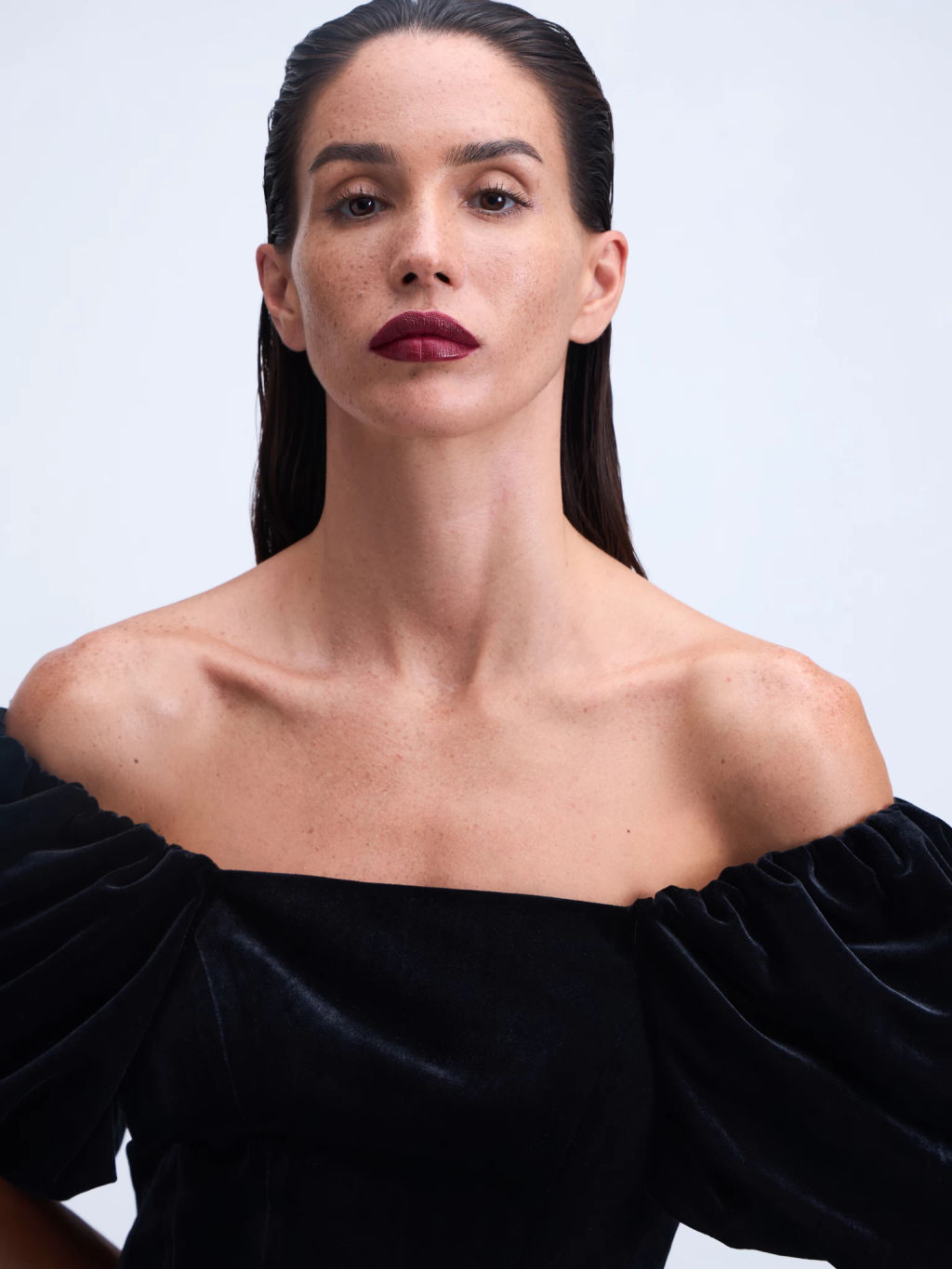 Облегающая блузка из бархата / Zarina  фото 7