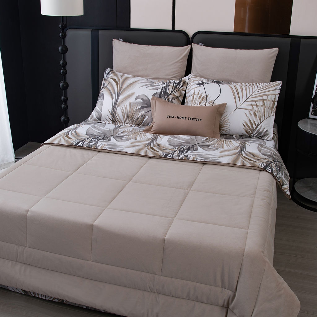 Комплект постельного белья на резинке Сатин Velouria Luxe с Одеялом VLR014 180*200*25;160*200*25;140*200*25 Евро 4 Наволочки