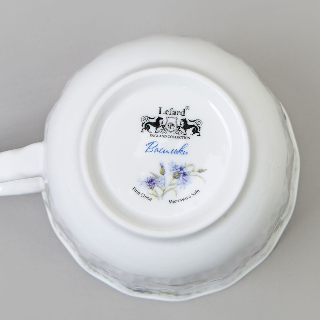 КРУЖКА ЗАВАРОЧНАЯ LEFARD ВАСИЛЬКИ С КРЫШКОЙ И СИТОМ 350 МЛ