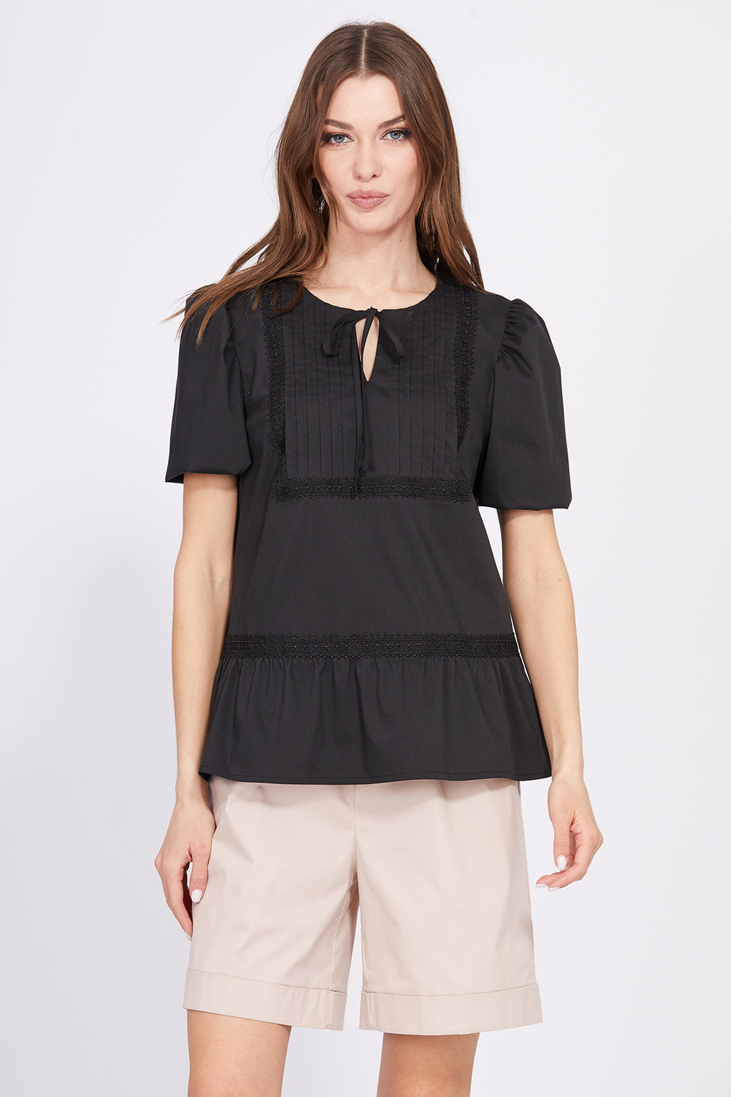 Блузка 2412 молочный - Eola фото 8