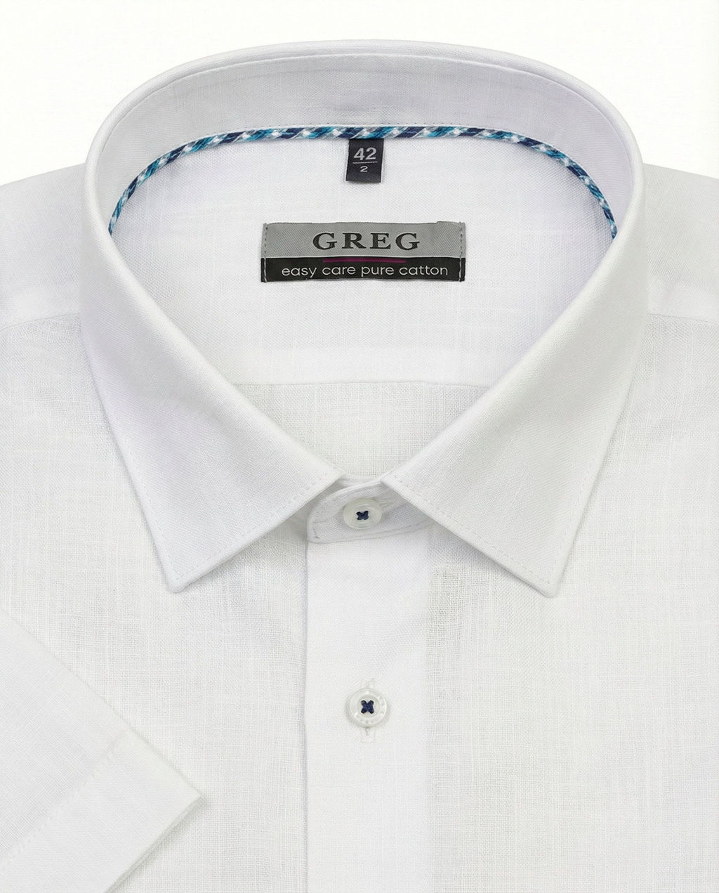Сорочка мужская короткий рукав GREG 100/201/FLAM/Z/6p