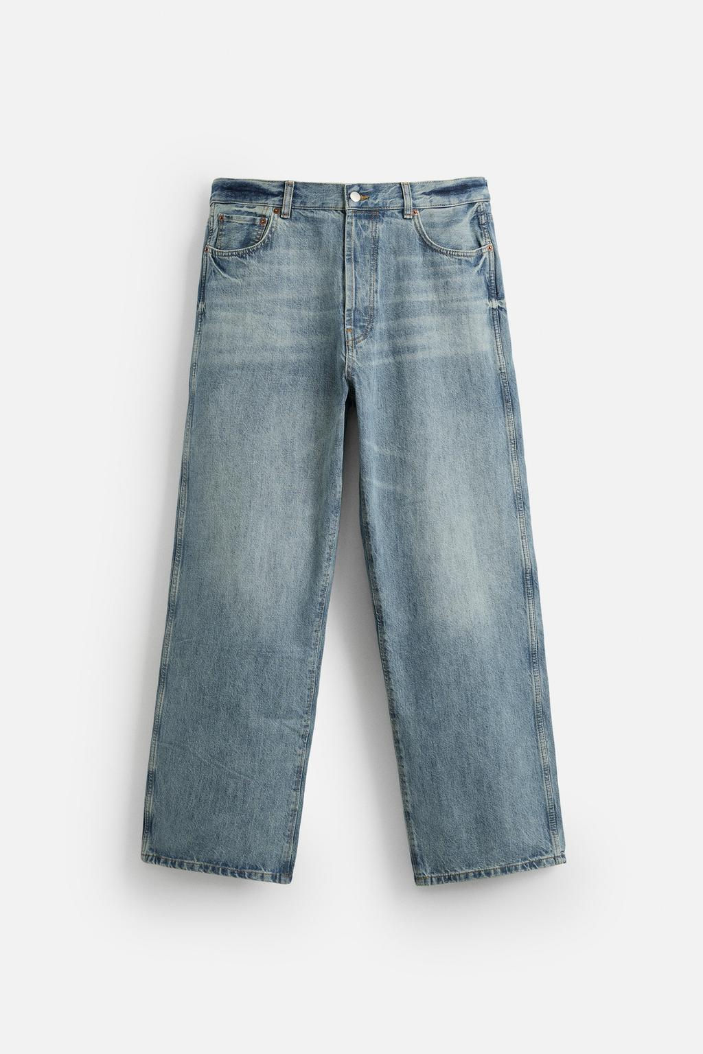 RELAXED STRAIGHT-LEG JEANS - Zara фото 2