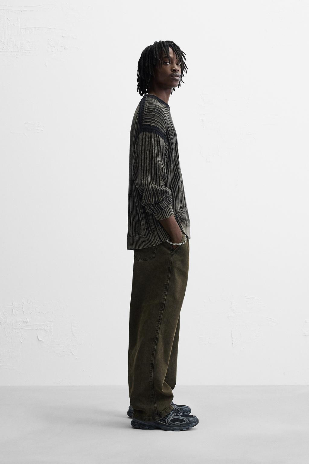 TEXTURED PRINTED SWEATER - Zara фото 4